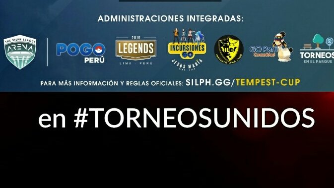 calanigames's tweet photo. #torneosunidos copa tempestad 
@PoGoPeru @LEGENDSLima #incursionesgo #ILC #torneosenelparque @go_comunidad
@SilphGG @TheSilphRoad 
https://t.co/oQU0JO7dRi https://t.co/QqX6iP47Bc