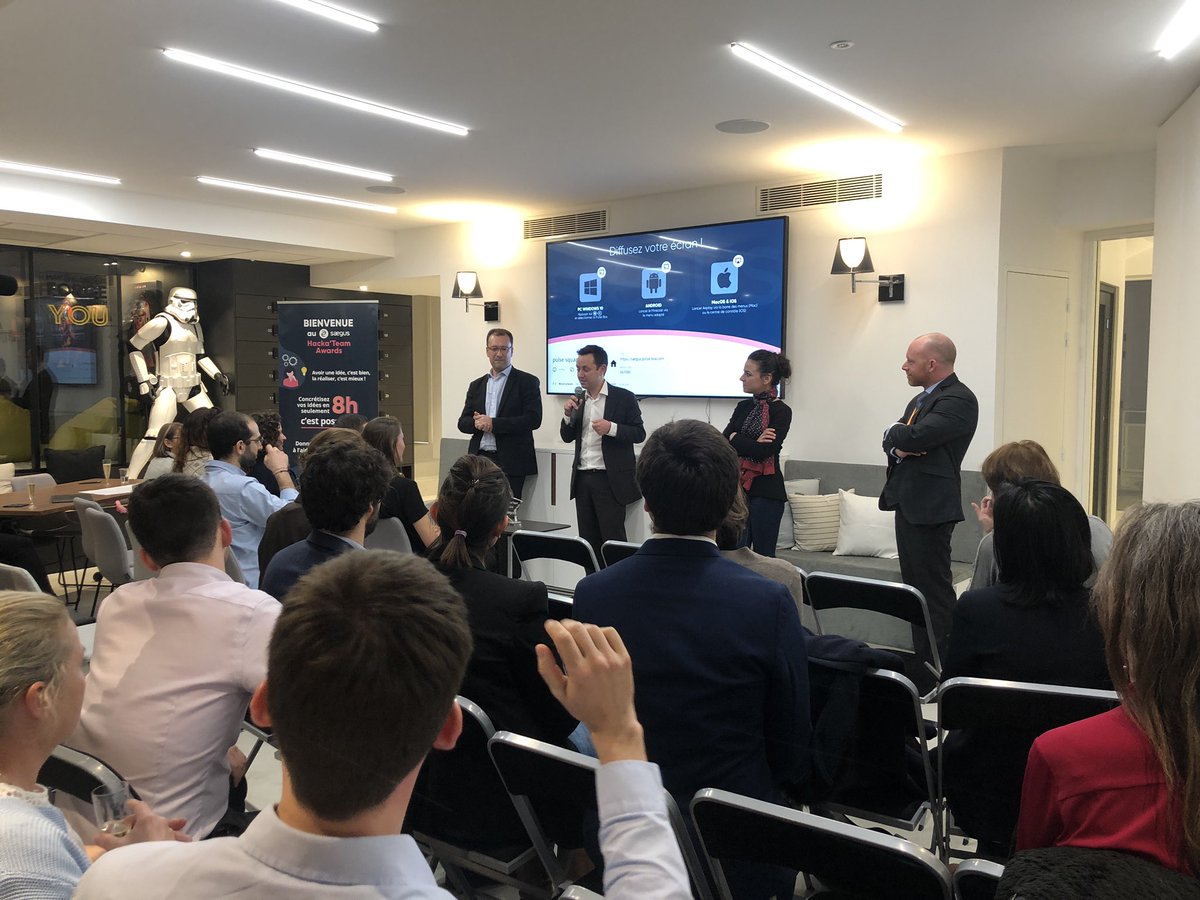 cookiee_mh's tweet photo. Et l’équipe gagnante est... #SHA #Hackathon #Saegus #Innovation https://t.co/HiW8XNdhmH