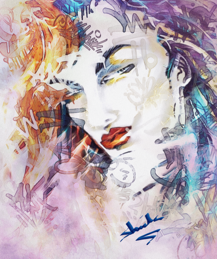 ArtistSheilaR's tweet photo. "The Girls of CHAOS" #acrylicpainting on #canvas #digitallyenhanced by #sheilaannjourney https://t.co/OTzASKjuS3