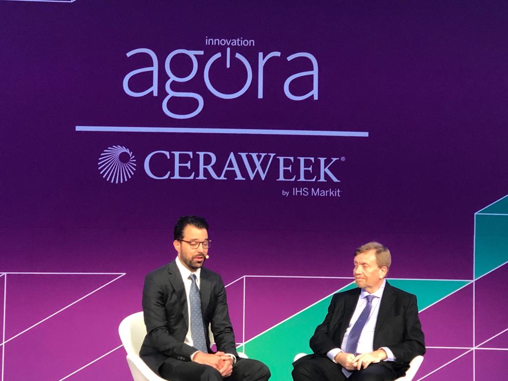 CERAWeek's tweet photo. 50 races and in its fifth season @FIAFormulaE is a winning technology and motorsport combination. LIVE from the #CWAgora at #CERAWeek #CWMobility https://t.co/aCT9hYry4B
