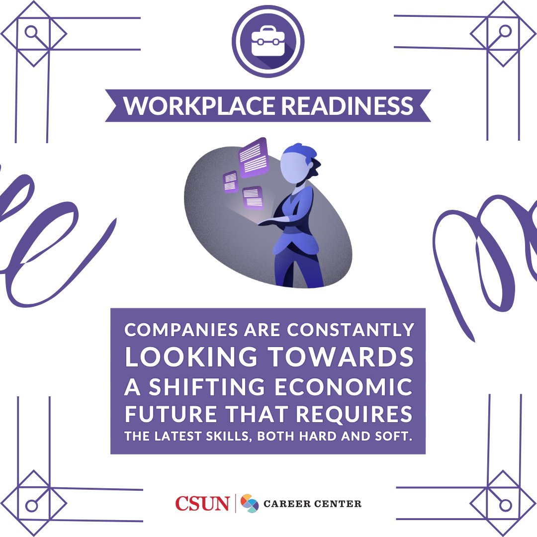 CSUNCareerCtr's tweet image. Here another part of our LOGO-WORKPLACE READINESS. Call us for further information about our resources, or visit us at Bayramian Hall 413. Our hours are Monday-Thursday 9:00AM-5:00PM, Friday 9:00PM-4:00PM #csuncareercenter #csun #workplacereadiness #csunstudent