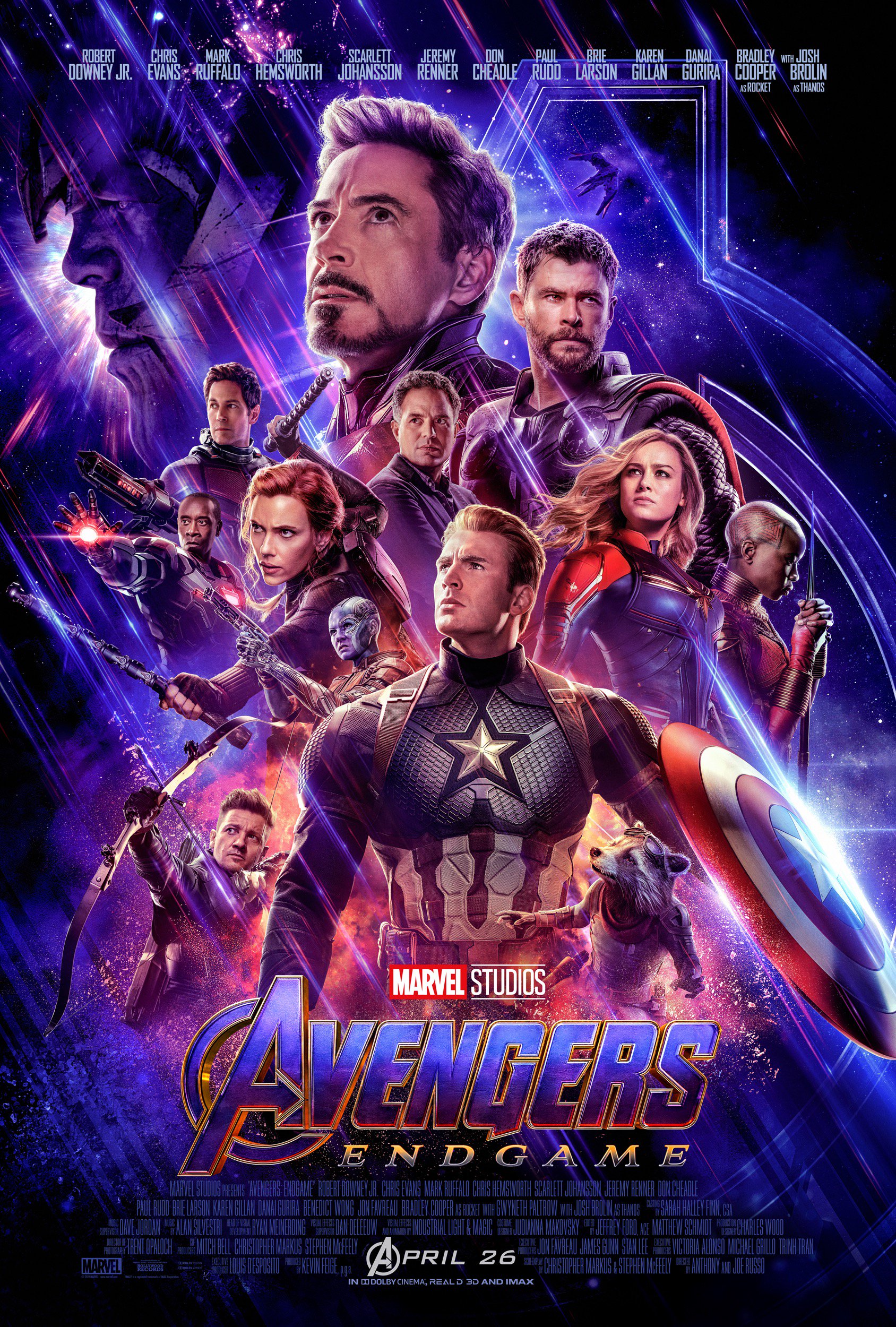 Marvel Avengers End Game Captain America Thanos Lithograph Poster 18x2 –  gamestoyshop