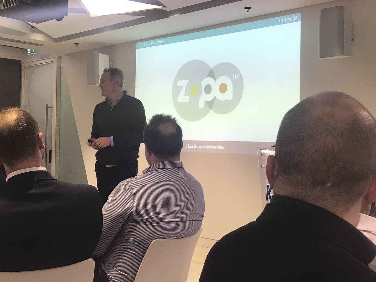 Josheerin's tweet photo. @futureagenda explaining the birth of @Zopa  via ‘freeformers’ at #KPMGInspiringSpeakers #kpmgmanchester https://t.co/49f9eiJxvJ