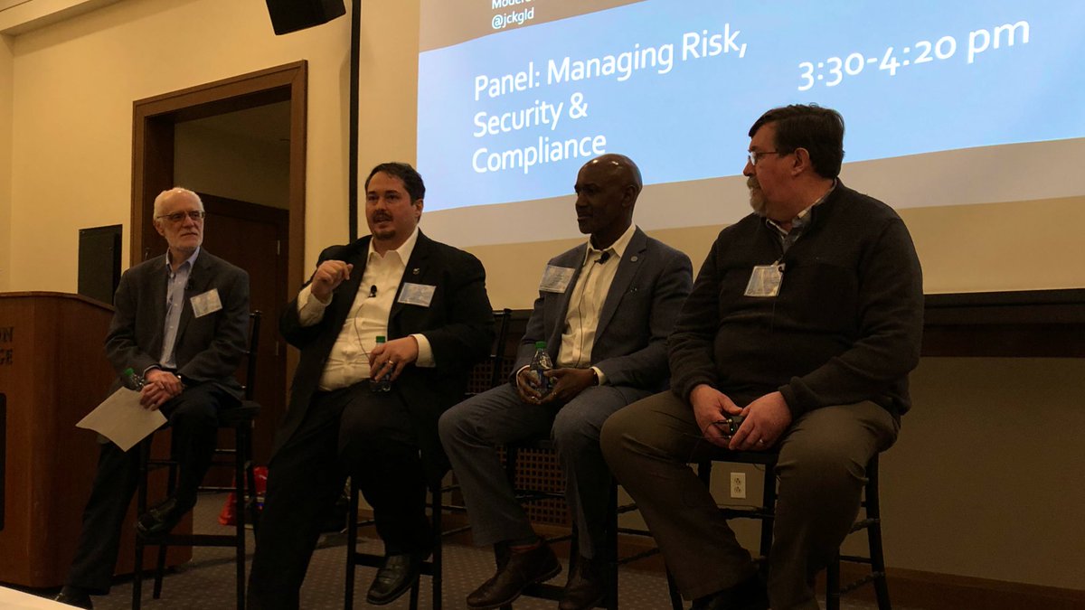 sarbjeetjohal's tweet photo. Managing Risk, Security &amp; Compliance, a panel at #CIOchatLIVE 

@jckgld @mgcato @itlinchpin @efeatherston @MylesSuer @digitalcloudgal https://t.co/ZQFlVXDdP8