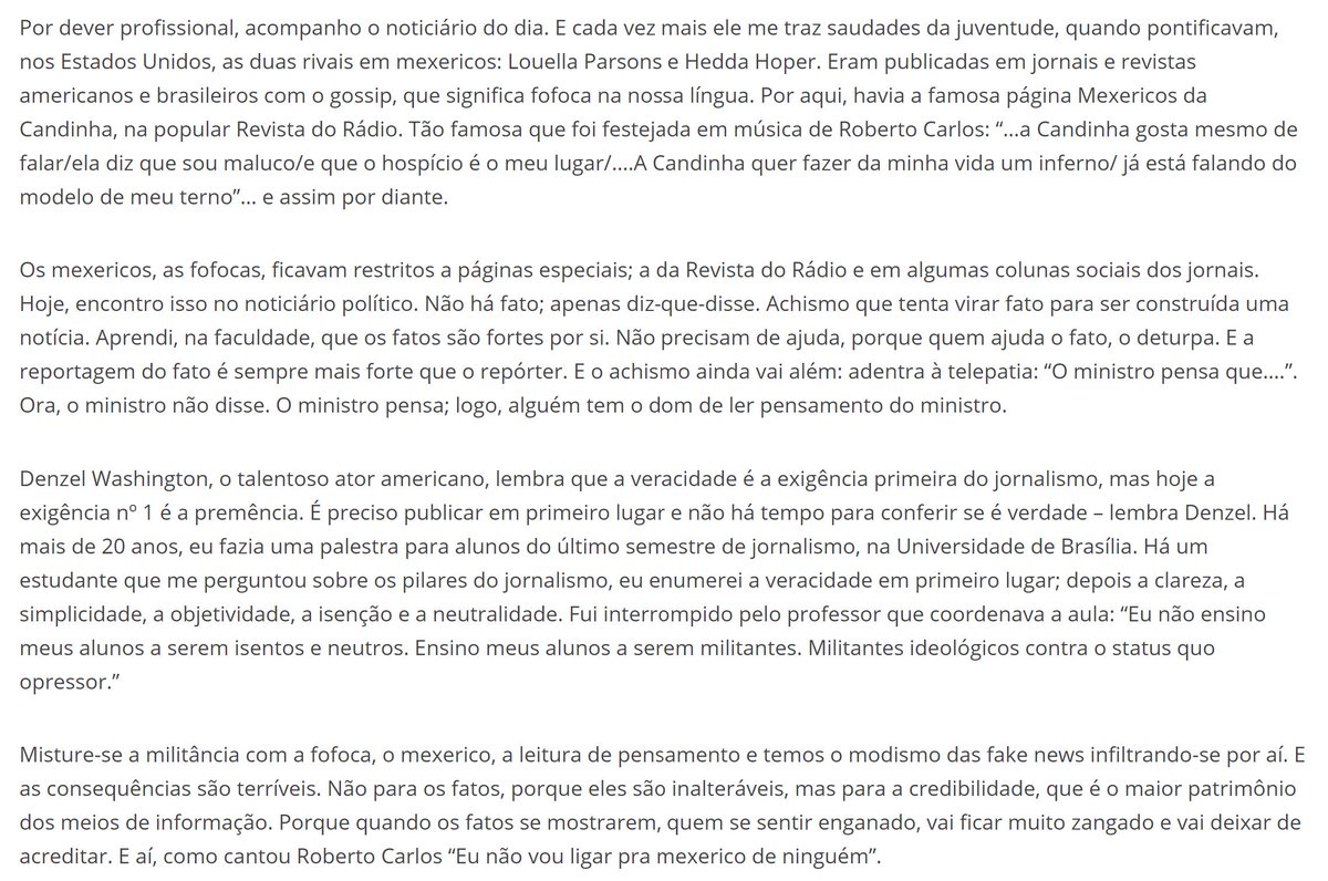 alexandregarcia's tweet photo. A militância e o mexerico que fazem fakenews - em 20 jornais desta semana. "As candinhas" https://t.co/XyYDBp4kOD