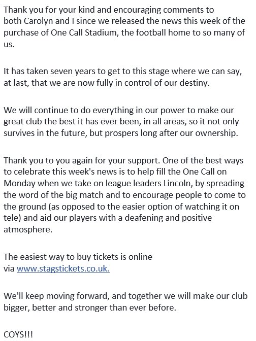 John Radford (@jradfordmtfc) on Twitter photo 