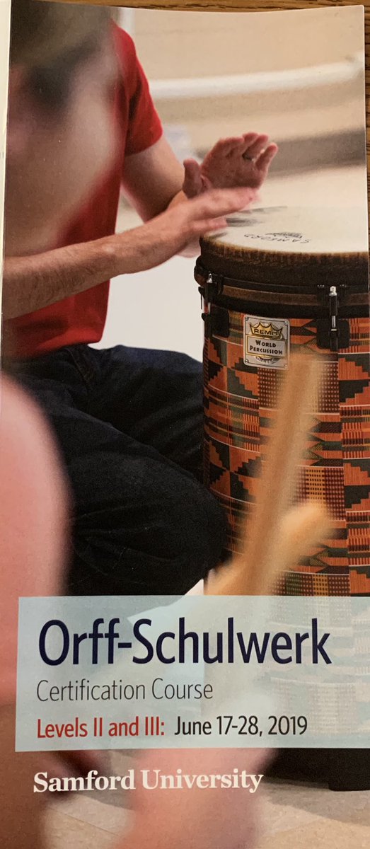 AlabamaAosa's tweet photo. It’s time to register for Orff Levels!

Levels II and III
Samford University 
June 17-28, 2019

Email:  lhardin@samford.edu

@AOSA1968 @BeatinPathPub https://t.co/pgyO9bkb2j