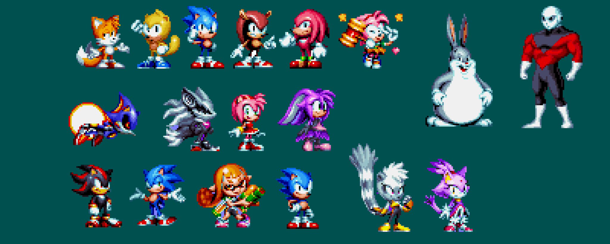 sonic on X: @hortinus I'm so sorry hortinus bit you can make modgen modern sonic  sprites for this sonic advance sprites please please please   / X