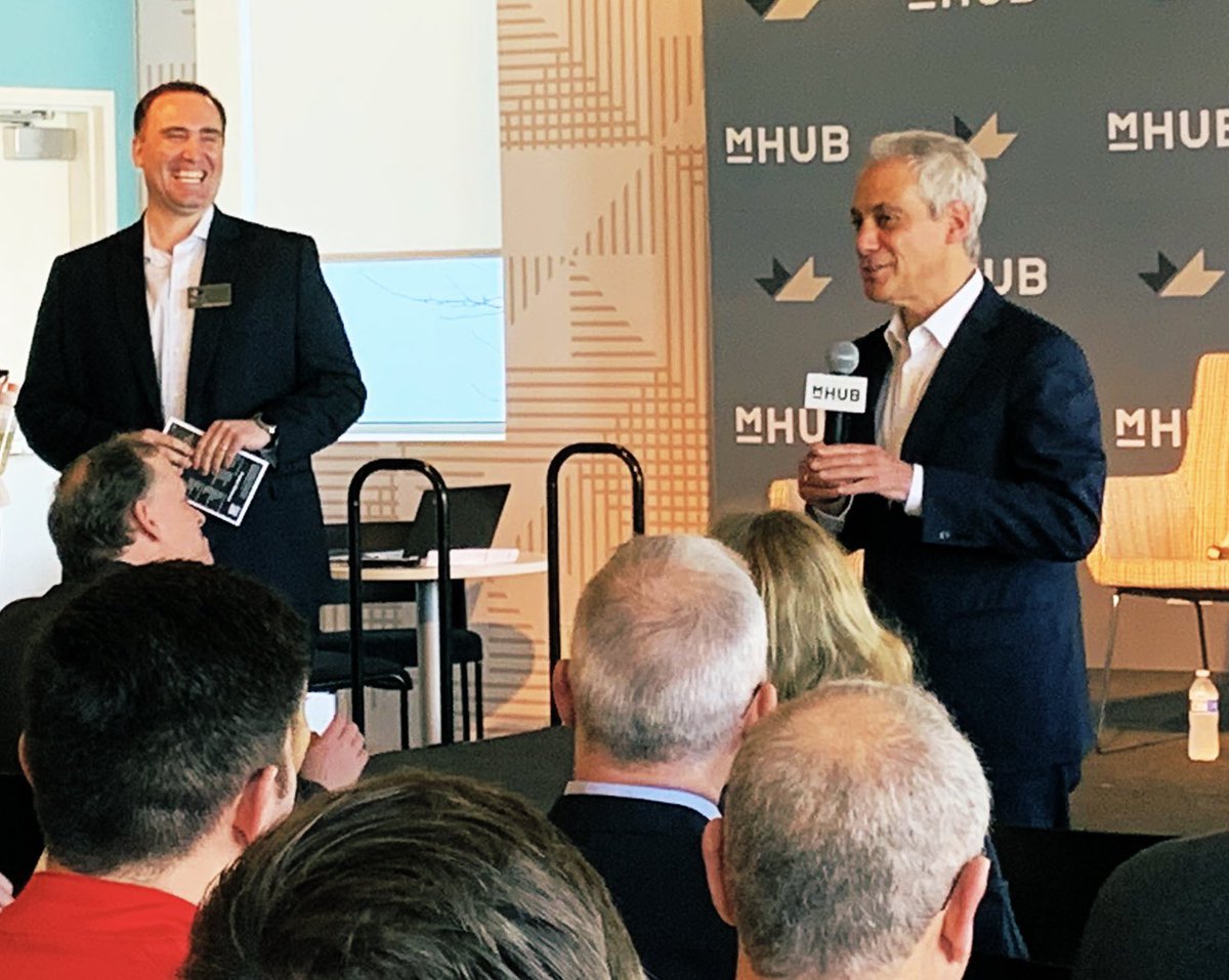 drkellypage's tweet photo. “Chicago ~ the most differentiated economy of any major city in the USA”, says @ChicagosMayor, at @mHUBChicago’s 2nd anniversary! #mhub2year #Chicago #Innovation #DemoDay #IMSALeaders #Science #Mathematics #Engineering #Youthleaders are in the house 💗 https://t.co/fF5QpSDT09