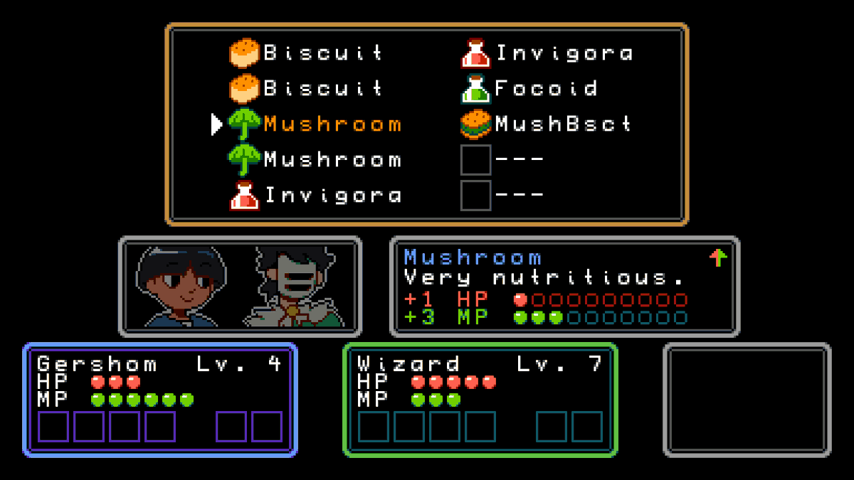 otherRPG's tweet photo. Check out some new screenshots! Venture through the countryside and meet some shady characters as you try to unravel the mystery behind the local hauntings. #OTHERgame #gamedev #pixelart https://t.co/RmDDkRFIiu