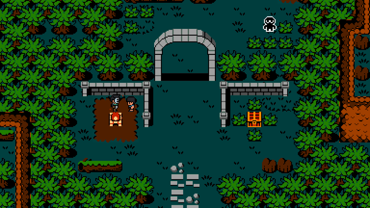 otherRPG's tweet photo. Check out some new screenshots! Venture through the countryside and meet some shady characters as you try to unravel the mystery behind the local hauntings. #OTHERgame #gamedev #pixelart https://t.co/RmDDkRFIiu