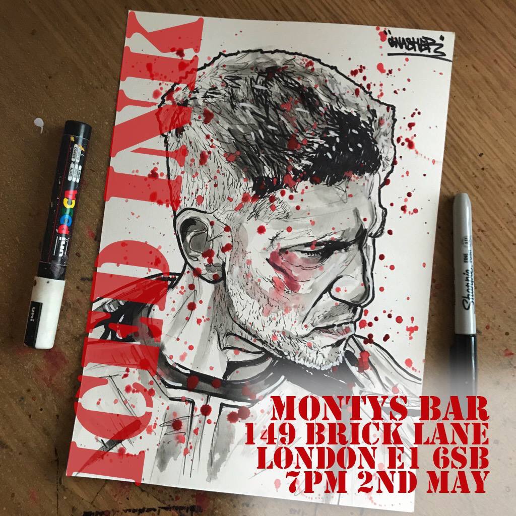 Im doing a one off show of my ink drawings, I hope you can make it

Drawings going well cheap

7PM 2nd May, Montys Bar, 149 Brick Lane
London E1 6SB