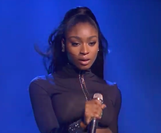 WORLDMUSICAWARD's tweet photo. #Normani gets rave reviews after her magic performance of #Waves with #6LACK πΆ on #JimmyFallonTonight!π©βπ€π΅π₯π @Normani @6LACK https://t.co/aFj9hlOyyv https://t.co/ZAqauDgafP