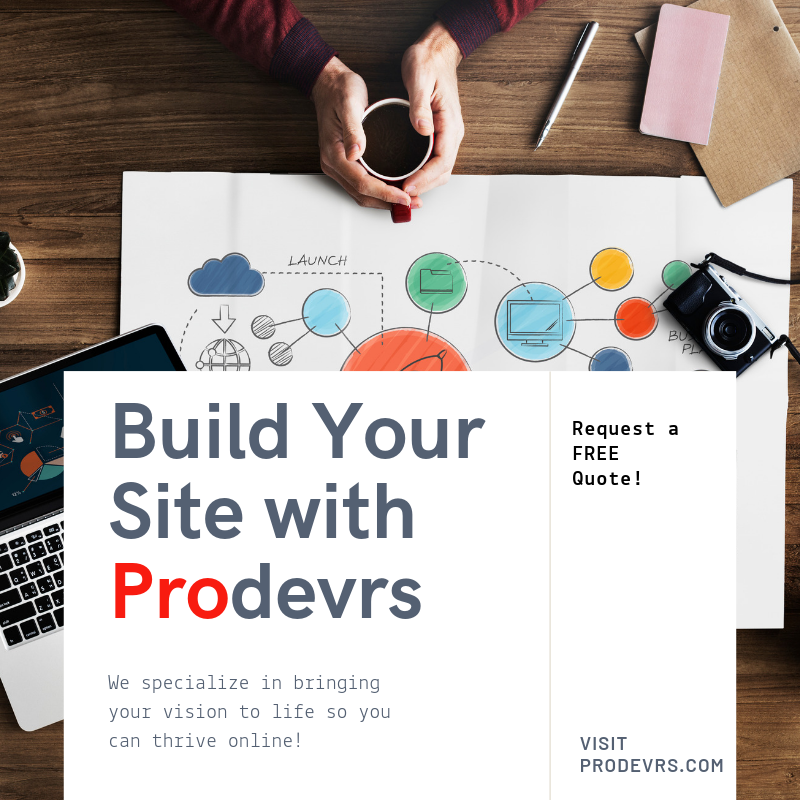 prodevrs's tweet image. We're accepting NEW clients. Partner with us to bring your vision to life! Contact 469-229-7585 or email help@prodevrs.com for a FREE quote on services!