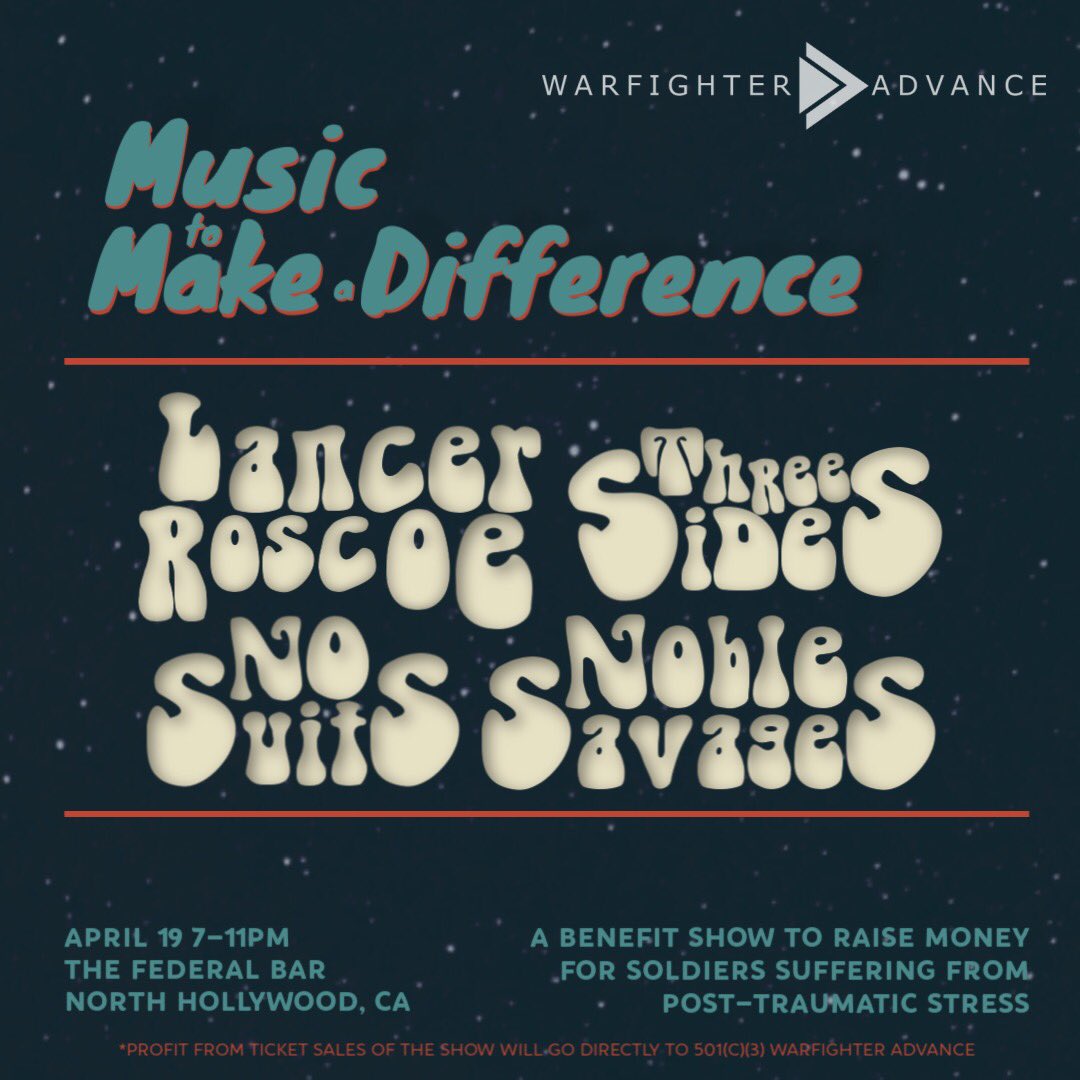 lancerroscoe's tweet photo. Retweet this. It’s for charity #MusicToMakeADifference #warfighteradvance #lancerroscoe https://t.co/VkAjSJ7qw3