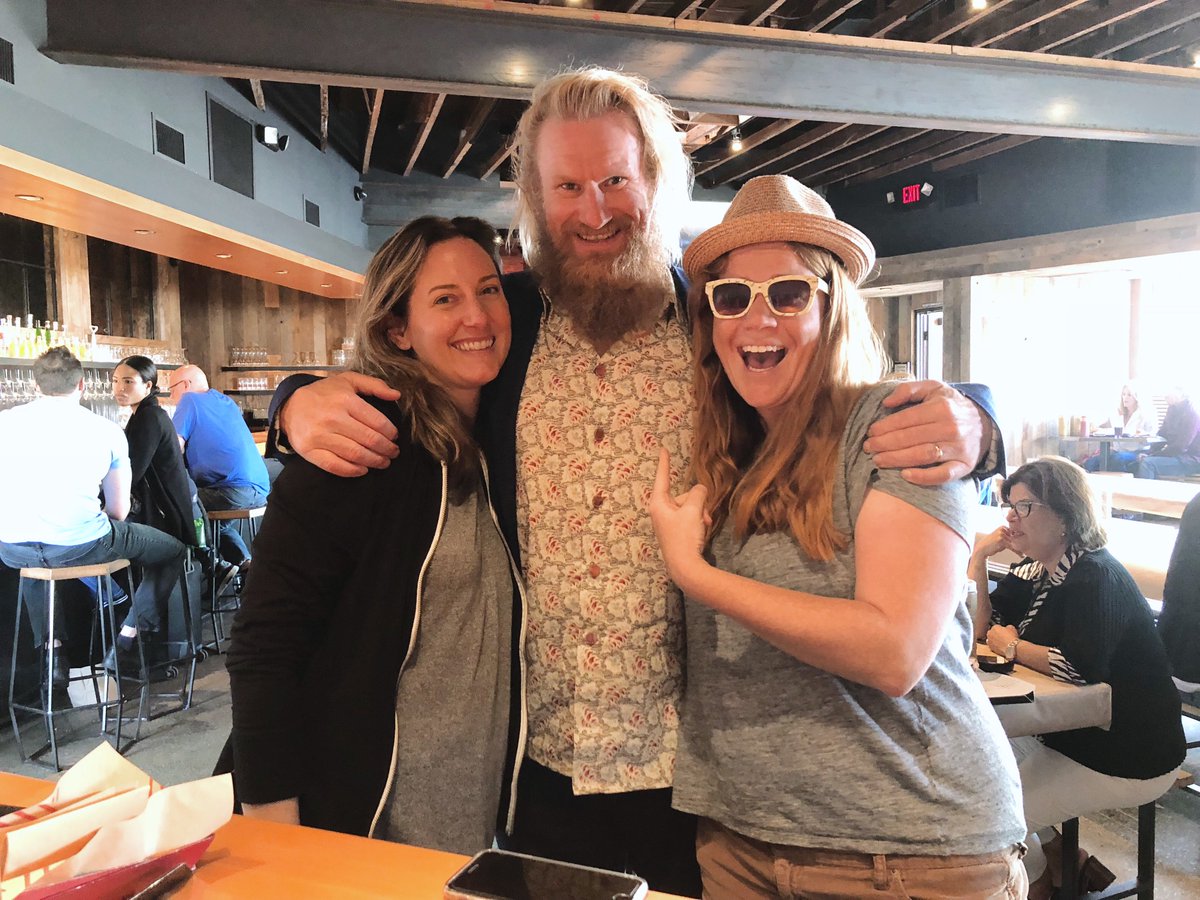 temterune's tweet photo. Meal break while filming Captain Marvel with 2nd AD Katy Galow and production coordinator Sara Bartkiewicz. These lovely ladies helped with so many things. Forever grateful! #captainmarvel #runetemte #bronchar https://t.co/mIajSbUTwx