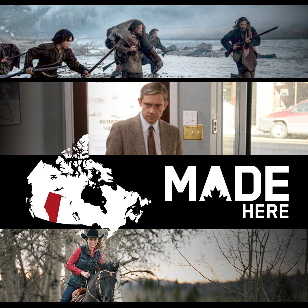 made_nous's tweet photo. #ThisIsMADE in Alberta. Did you know that @RevenantMovie,  @FargoFX and @HeartlandOnCBC were all filmed right here Canada? 

#CélébronsNOUS et notre territoire! Saviez-vous que @RevenantMovie, @FargoFX et @HeartlandOnCBC avaient été filmés au Canada? https://t.co/1buKkPbHKD