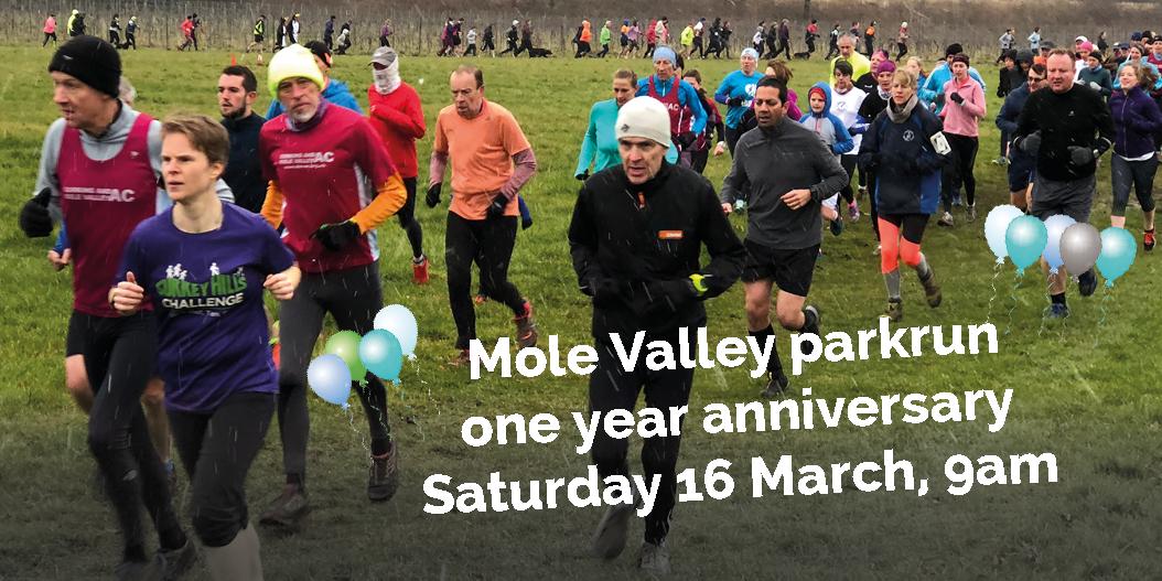 It's #molevalley's one year parkrun anniversary this Saturday, 9am <a href="/denbiesvineyard/">Denbies Wine Estate</a>! 

Come down &amp; help us celebrate! 🏃‍♀️🥳 🏃‍♂️

More info: socsi.in/d6PC9

<a href="/parkrunUK/">parkrun UK</a> @MVDCSport <a href="/SurreyMatters/">SurreyMatters</a> #loveparkrun