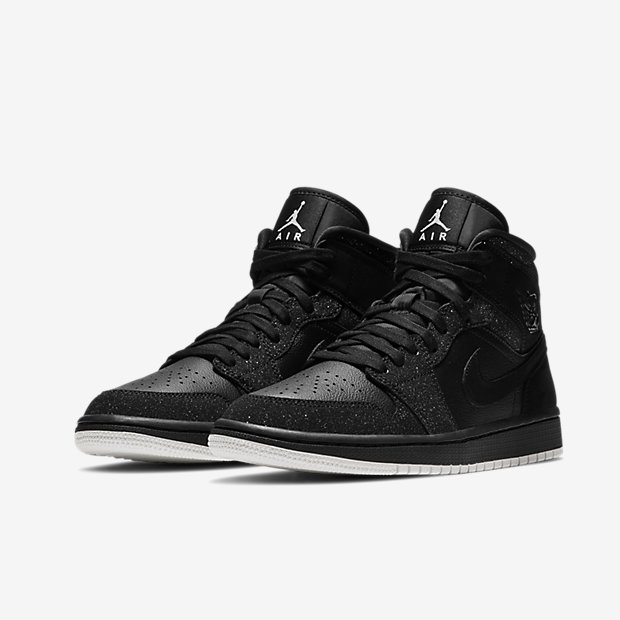 jordan 1 mid glitter black