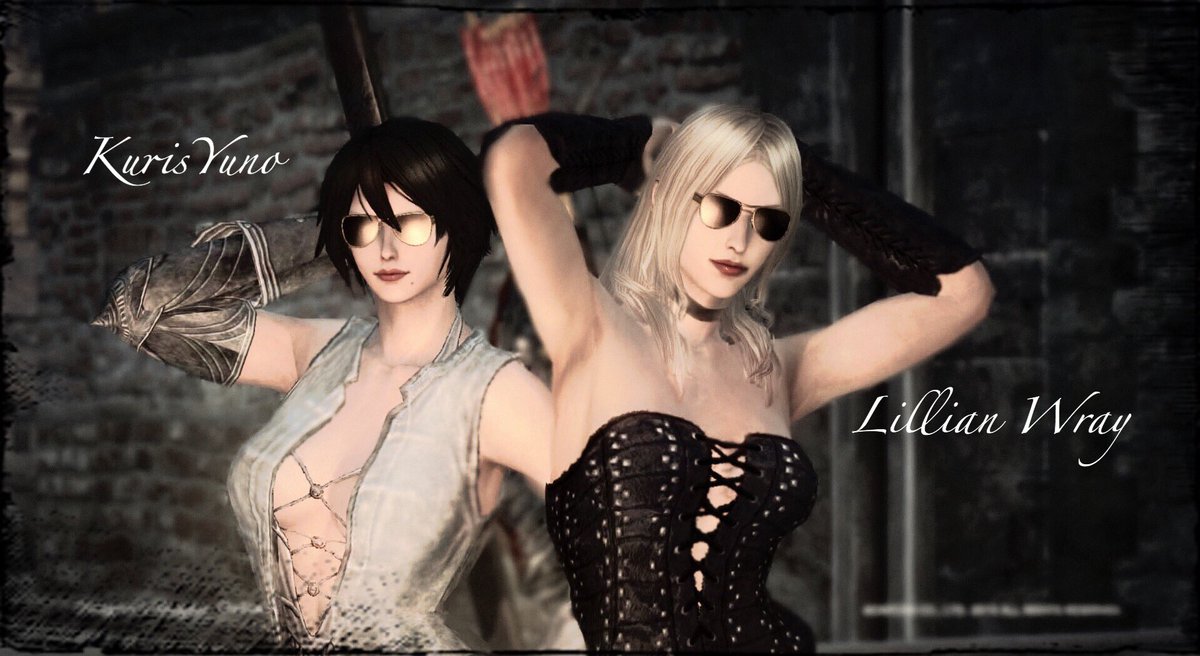 Lillian_Wray_'s tweet photo. デビルメイクライ美女コンビ💋
with クリちゃま(*´꒳`*)
コンテンツ中ずっとレディちゃんに感動してキャーキャーはしゃいでました！
クリちゃまありがと〜✨
このSSは宝物♡
#DDON https://t.co/bZSTgXX1Z4