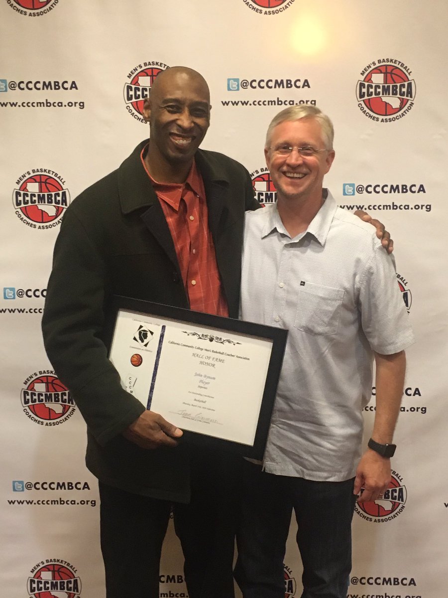 Congrats to <a href="/sgnlthelgthoops/">John Bynum Jr.</a> on Cali Juco HOF induction. Got us that ring at Metro State...1-4 Flat game winner. Great person and great friend...excited for your future. Well deserved