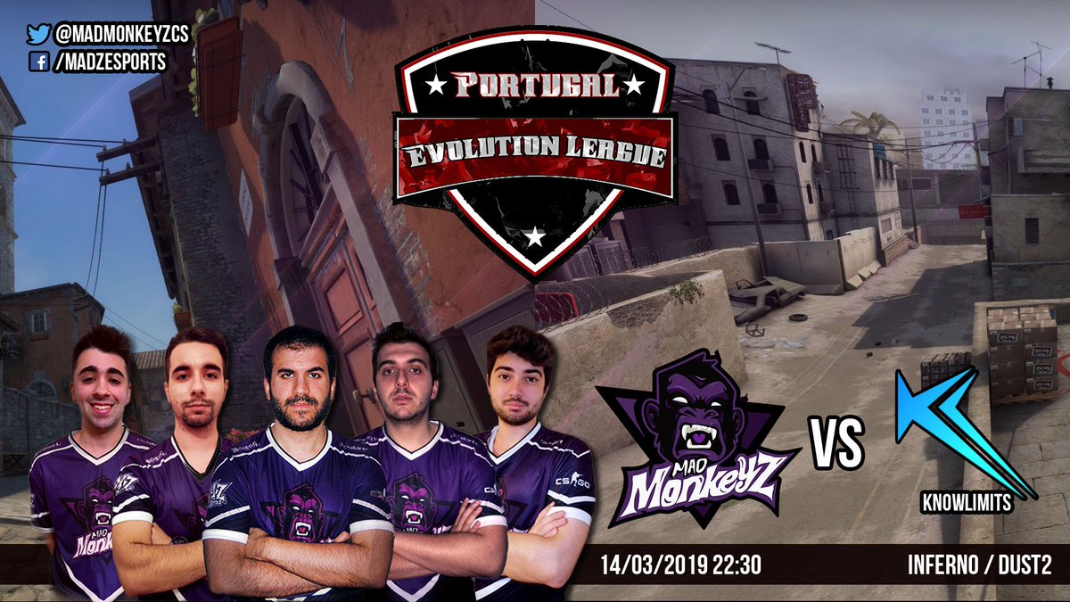 MadMonkeyzCS's tweet photo. Falta pouco para o nosso segundo jogo da @pevoleague. Depois de um empate queremos a vitória.

#GoMadz #MMzArena #Clickdarts https://t.co/A1u2tmhG6k