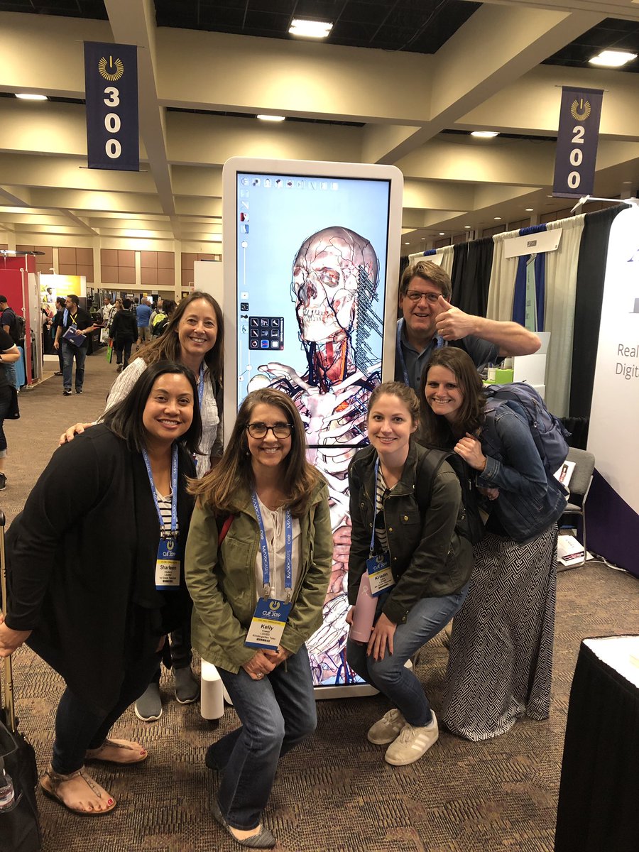 AnatomageTable's tweet image. Teachers from @LosGatosHigh passionate about anatomy #cte19 #anatomagetable