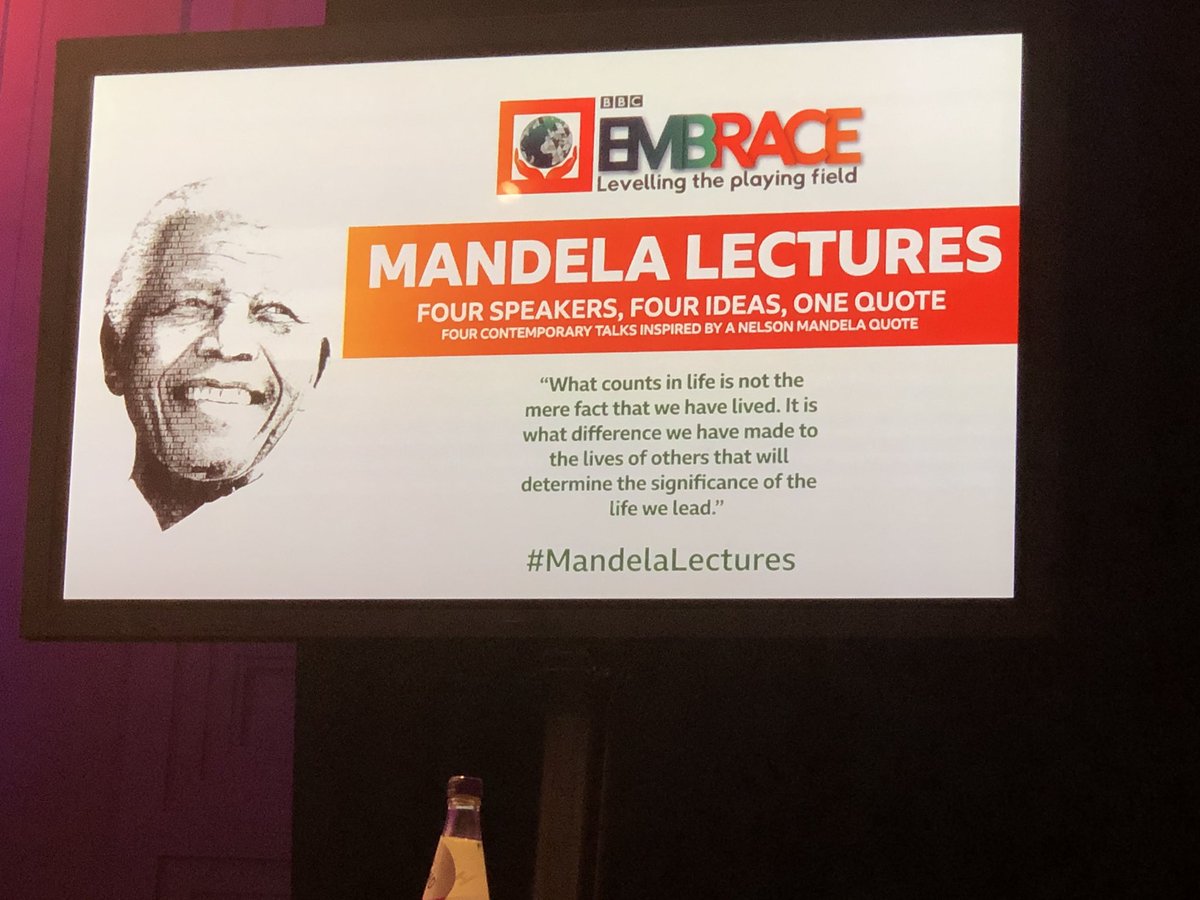 andree_massiah's tweet photo. Enjoying the #MandelaLectures in BBC Broadcasting House this evening #BBCEmbrace https://t.co/sEep3Nejzh