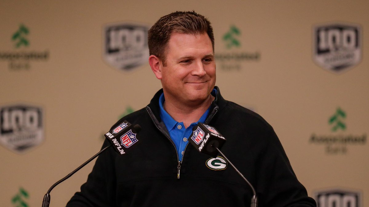 packers's tweet image. "We're really excited about adding these guys to our team."

#Packers GM Brian Gutekunst discusses the signing of four free agents 🎥: pckrs.com/s6cc7 

#GoPackGo