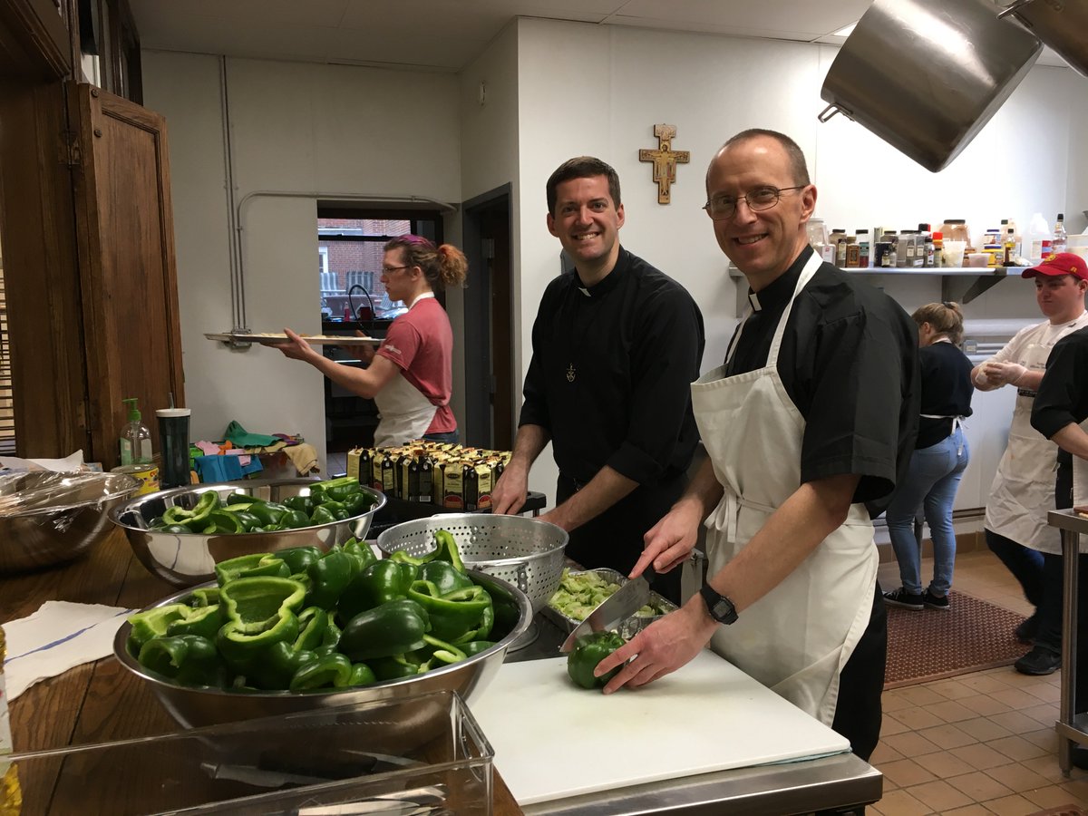 SrLilChef's tweet photo. So excited to celebrate #StJoseph on Saturday! Join us @OLAMission from Noon-4:00 p.m. Thanks to our friends @MoreauSeminary and @FerrisState #NewmanCatholicCenter for helping with Day 1 of prep! https://t.co/HjtHzOyLQh