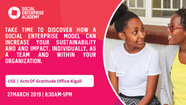 SEA_Rwanda's tweet photo. Are you an early stage entrepreneur looking to create a social impact? Apply for the @SEA_Rwanda Program: Understanding  Social enterprise (USE) to discover how a social enterprise model can increase your sustainability and impact.
https://t.co/UOhNh4NitD https://t.co/EQbzMjIlNB