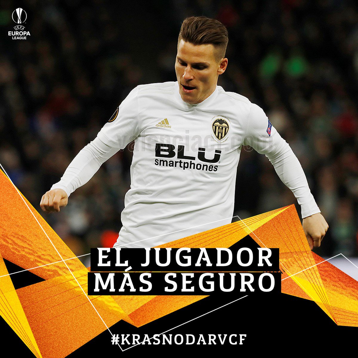 🔒 El jugador @Reale_Seguros del #KrasnodarVCF por su aparición y asistencia 🔝 @kevingameiro9 🦇🖤