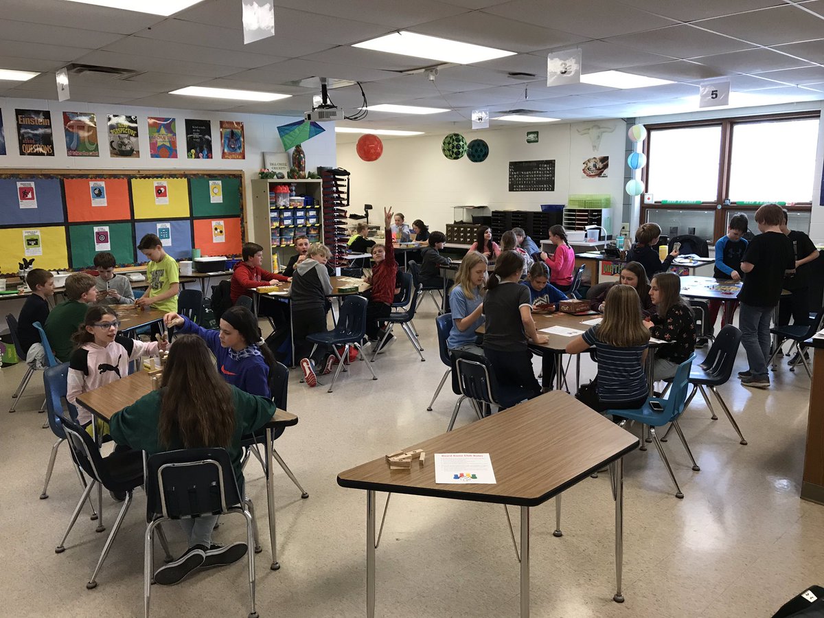 31 sixth graders showed up for the first meeting of our after school board game club. Wow! #gocrickets