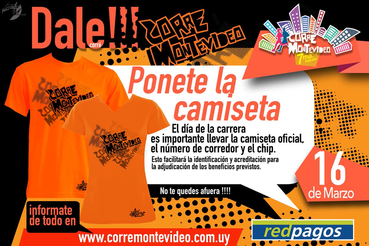 prodeporte_info's tweet photo. Este sábado la rambla se tiñe de naranja. Corré la Corré. Te esperamos. #corremontevideo https://t.co/9MrrWbGUBs