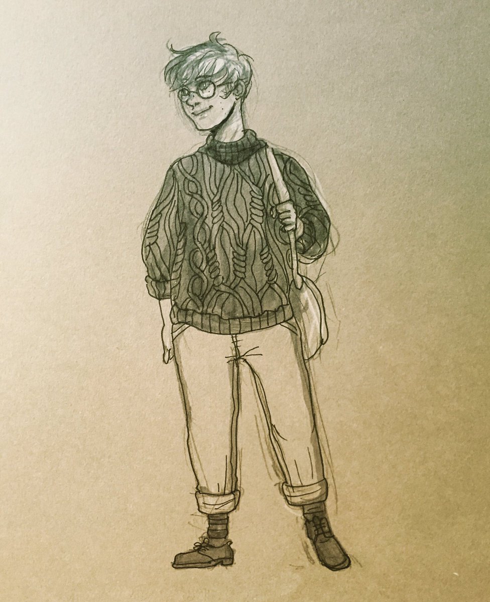Really felt like drawing a comfy outfit (daily doodle 84)

#dailydoodle #finelinerart