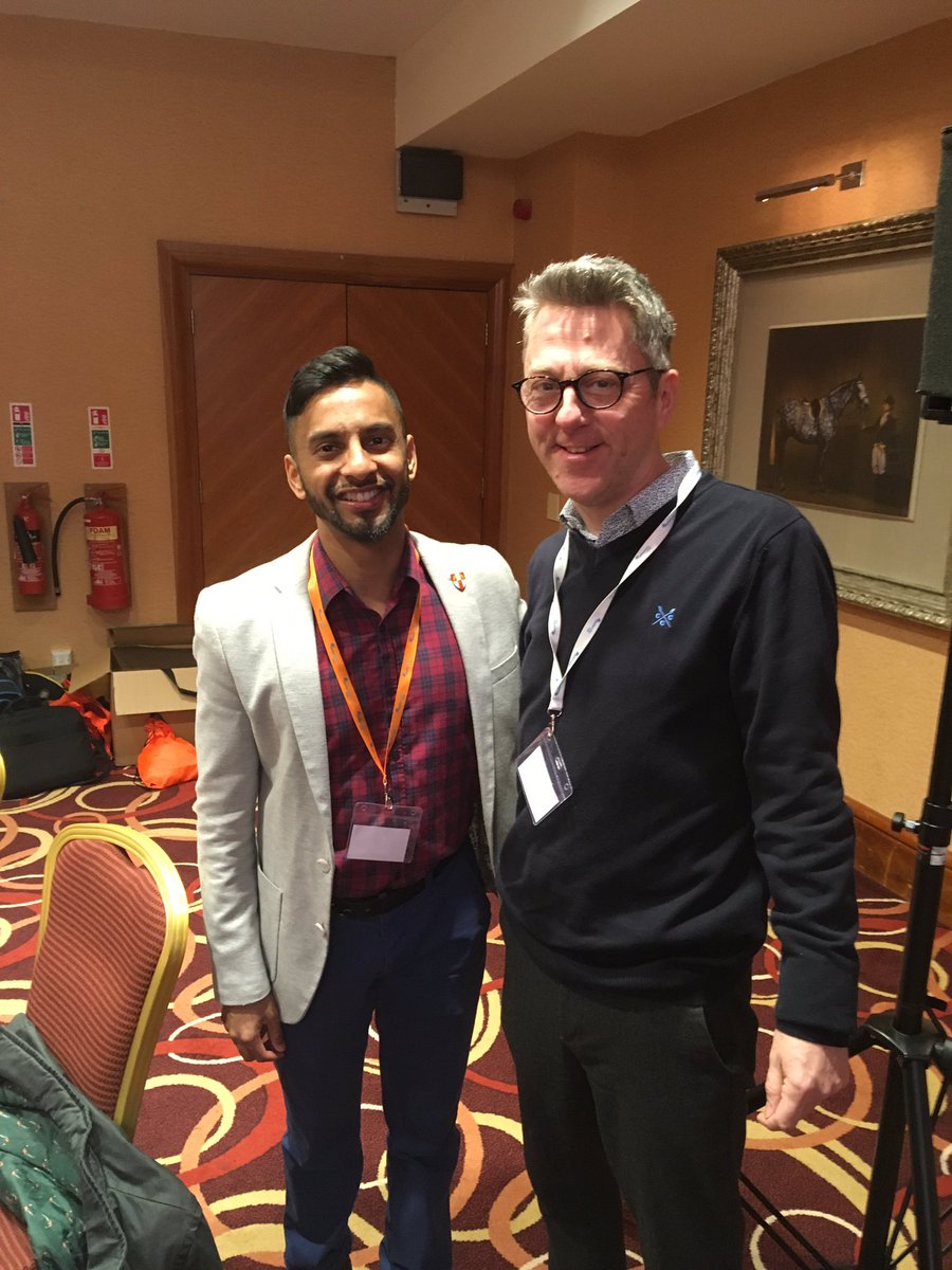 AdsettMartin's tweet photo. Inspired at GlOW’s Mathfest, including meeting this lovely fellow! A great day all round. https://t.co/54jdDNOeDj