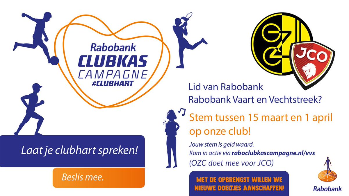 Stem op OZC/JCO :)
Dat kan vanaf 15 maart