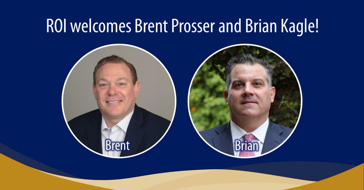 ROIHS's tweet photo. ROI has expanded our leadership team! Join us in welcoming Brent Prosser, our new SVP of Sales, and Brian Kagle, Director of Business Development ERP Services. Learn more about Brent and Brian here: https://t.co/KEk5mWqTNU https://t.co/Lqmo1jKx35