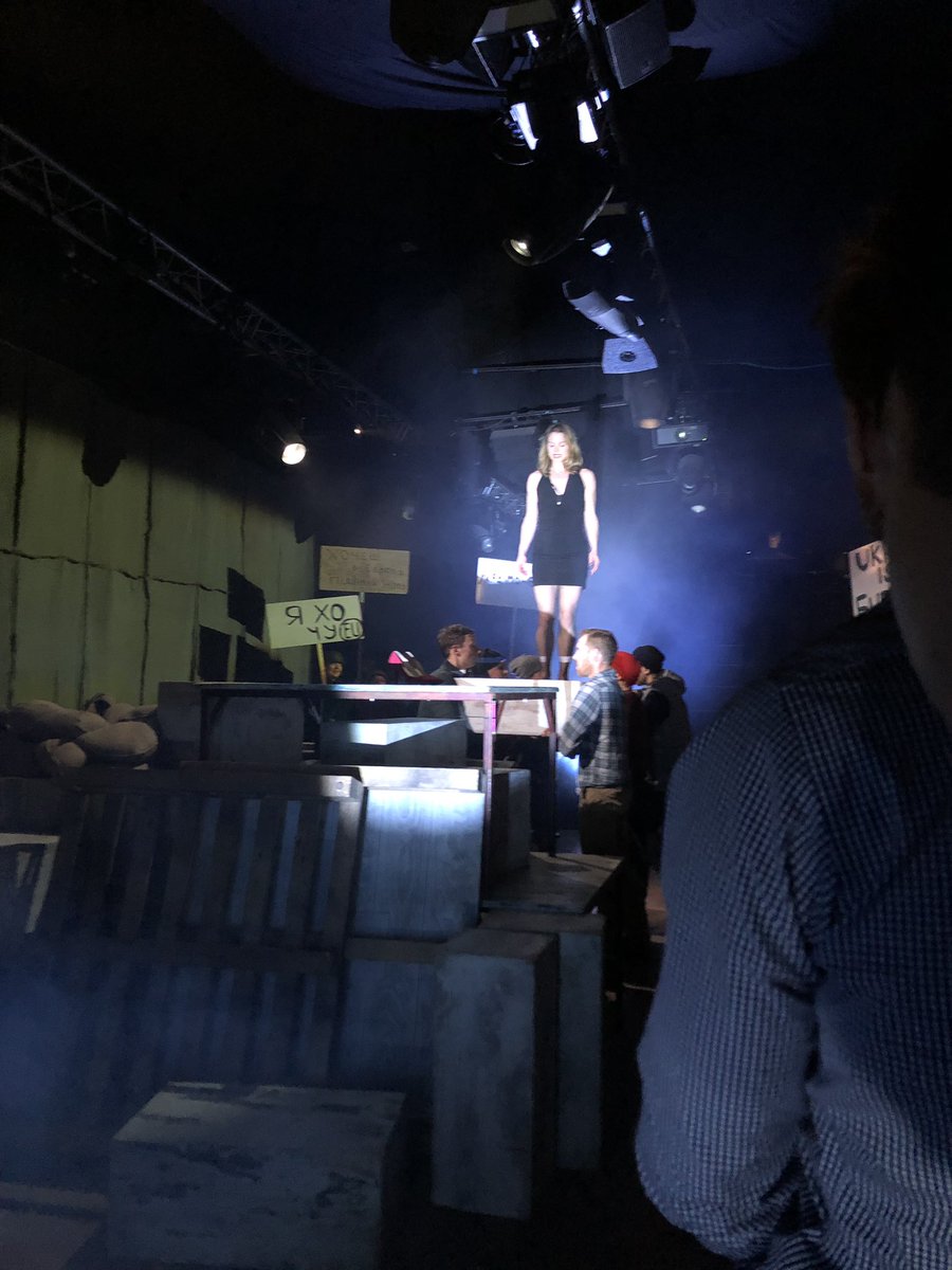 MrsKarenDavies's tweet photo. Immersive theatre at its best! @countingsheeprevolution #stagingarevolution #vaultsfestival https://t.co/oL5BMRBiyy