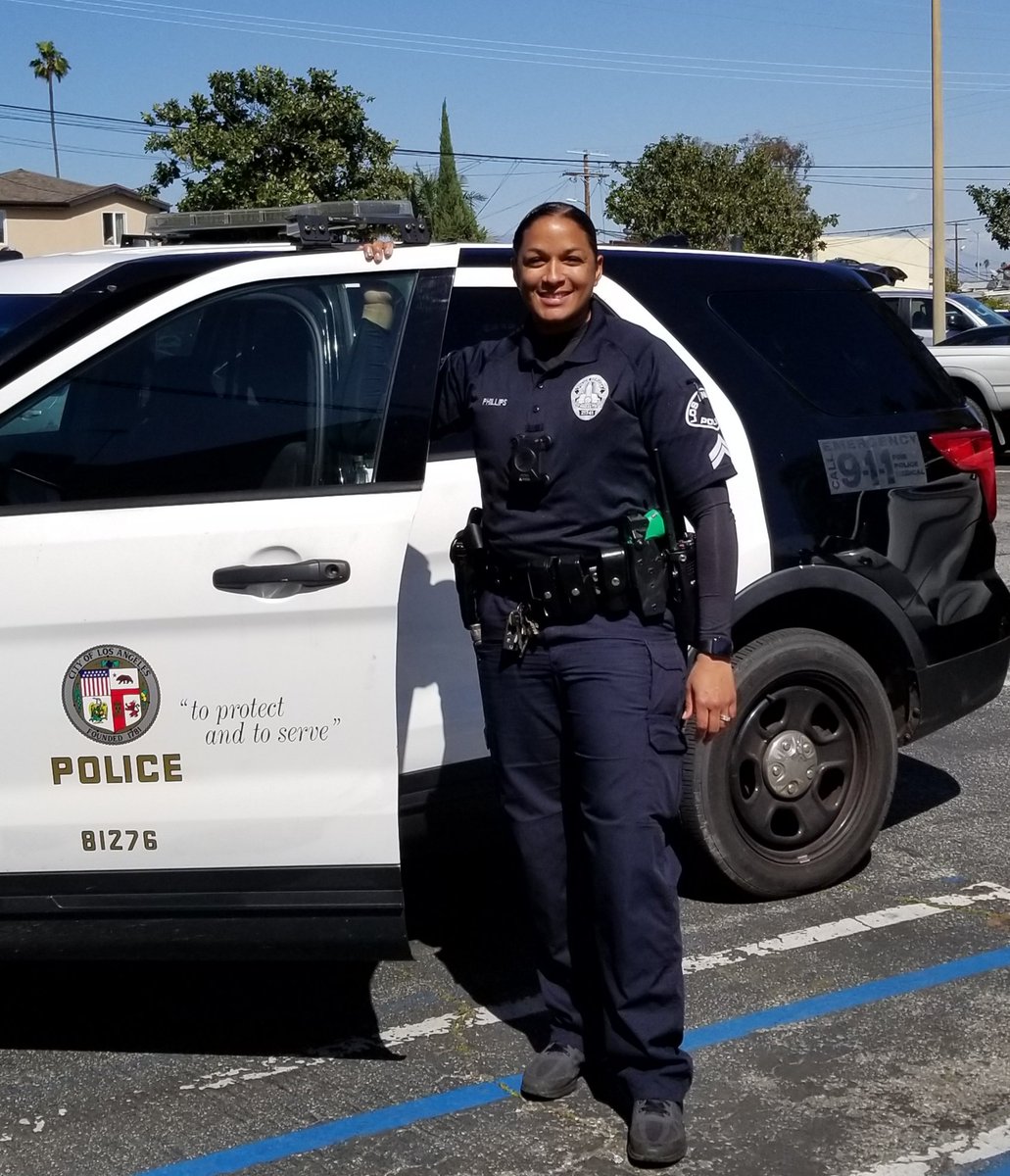 Meet Officer Phillips. We think she's pretty amazing. She made contact with a family who had a nonfunctioning child seat. Instead of giving a citation, Officer Phillips took it upon herself to follow up with the family on her next working day to give them a new child seat. #LAPD