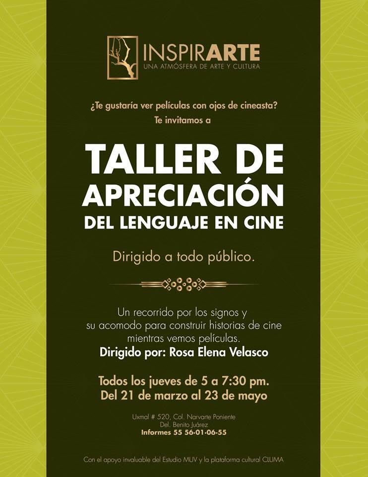 olsina's tweet photo. Los invito a que se inscriban a este taller de apreciación cinematográfica que da Rosa Elena Velasco Ortiz en Casa de Cultura InspirArte y es garantía de que van a aprender mucho, aquí la información y cualquier duda pregunten https://t.co/p35FU7TsE4