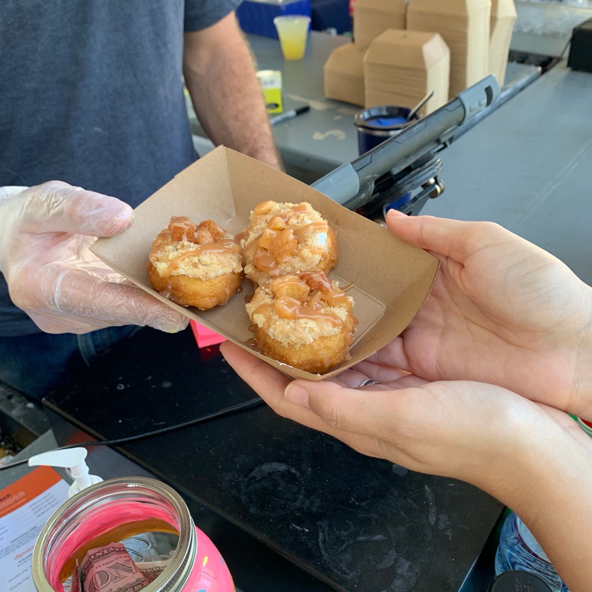 Apple pie, anyone?

These <a href="/minibardonuts/">The Mini Bar</a> make the perfect afternoon snack to celebrate #PiDay. Get yours and some delicious Nitro Cold Brew at Sawgrass Square!