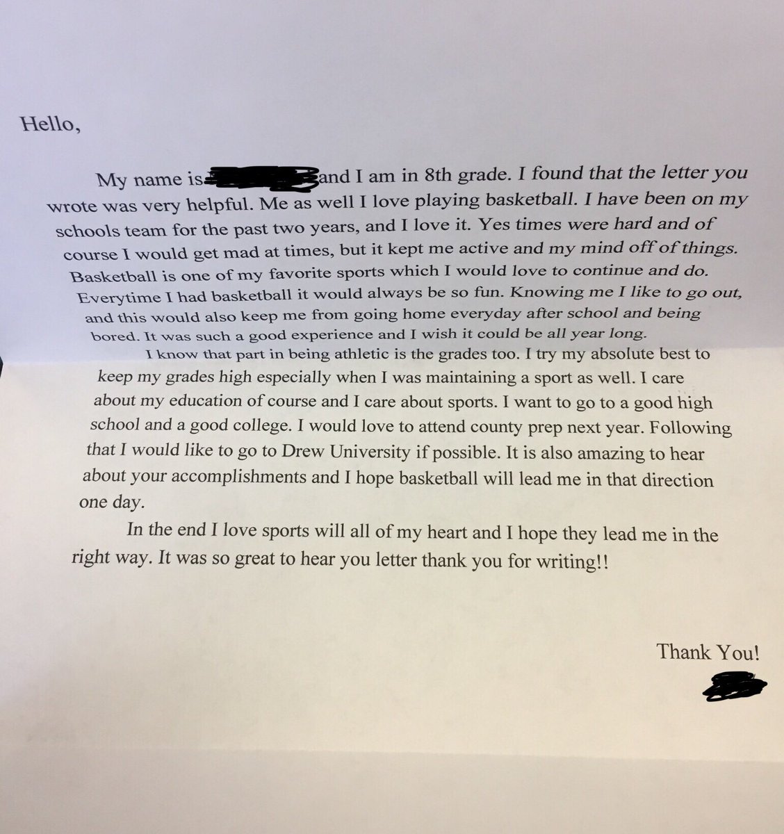 katiearcuri's tweet image. Joined our @SPUSAAC peacock pals project &amp;amp; the first letter from my pal has put a 😃 on my face and made my day! I’ll do my best to continue to lead her the right way 📓📘🏀🦚💙
#femal