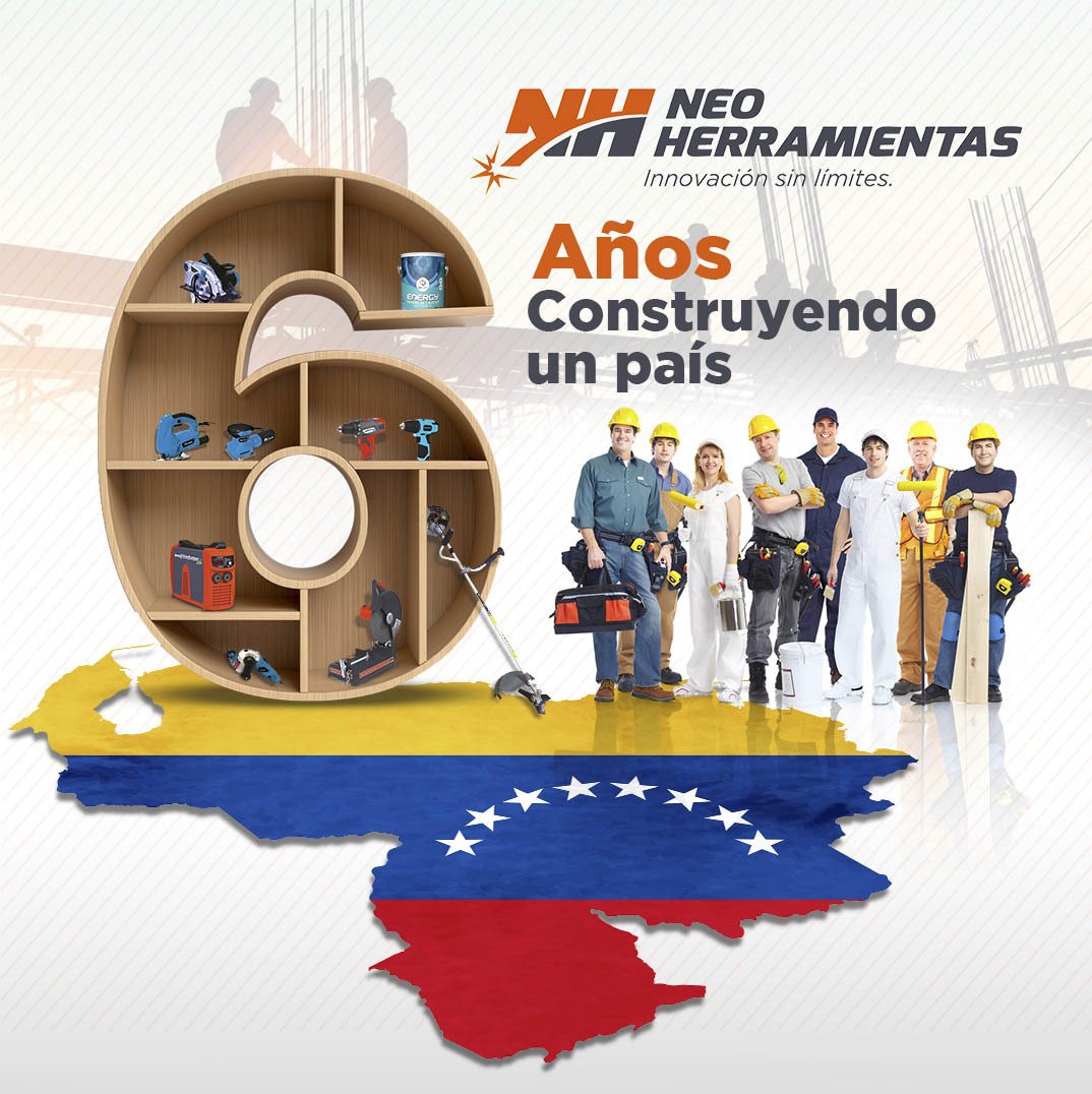 ContrasteVzla's tweet photo. Felicitamos a Neo Herramientas por sus 6 años, siendo reflejo de motivación, esfuerzo, constancia y compromiso con nuestro país, y queremos recordarles que un aniversario más, son razones para celebrar las alegrías de hoy, las memorias del ayer y las esperanzas del mañana. https://t.co/FFcwa2n8JW