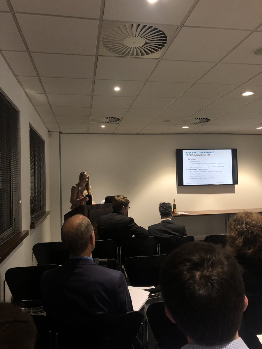 elleanoremw's tweet photo. Thanks to @Ashfords_Law for the #construction update this evening! It was great to also get an #employment law perspective on the industry and the potential implications of #Brexit #fgouldexeter https://t.co/yZhAJyoPYY