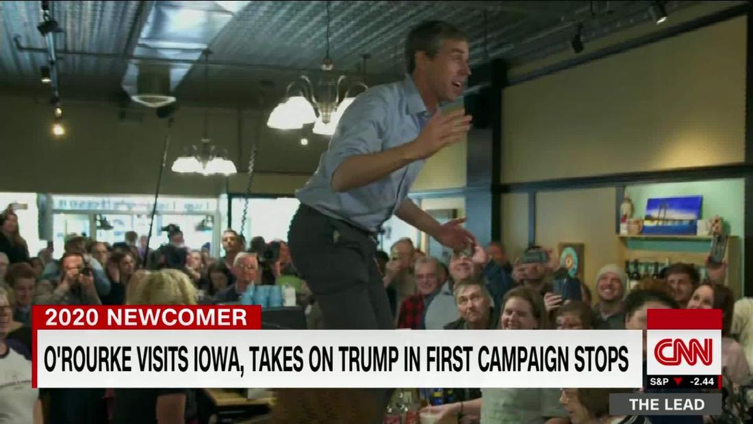 Beto O'Rourke visits Iowa, draws Trump fire, in first 2020 campaign trip @jeffzeleny reports @TheLeadCNN https://cnn.it/2HoBR4m