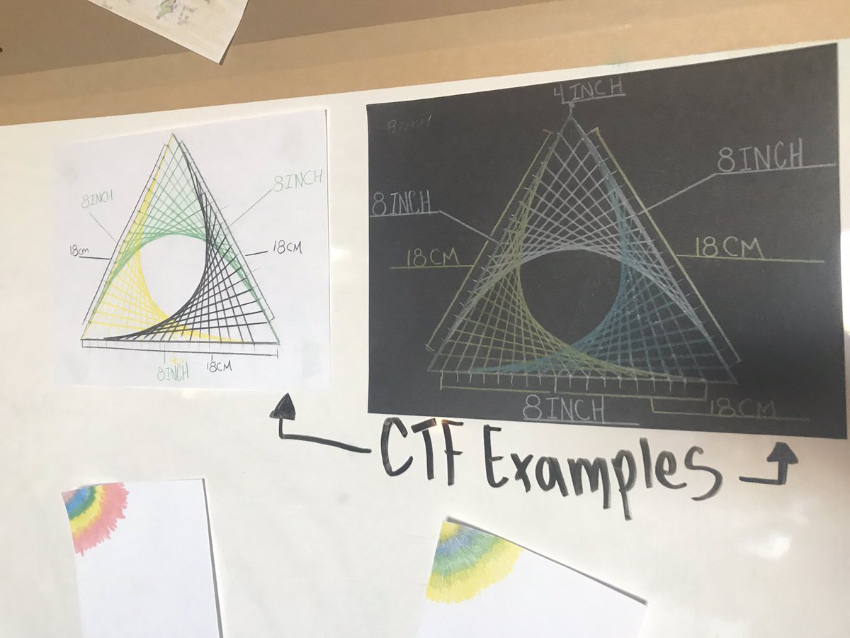 cohen_school's tweet photo. Grade 5s are doing some amazing work on their Parabolic Curve Art! #artintheclassroom #ctf #measureforsuccess https://t.co/qYkGMbuv5h