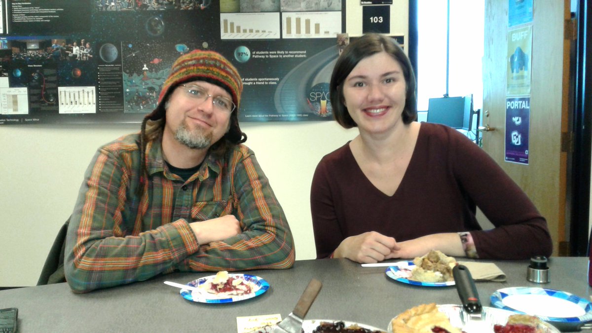 CUBoulderOIT's tweet photo. Nothing brings together OITers quite like mathematical constants and pie. Lots and lots of pie! Happy Pi(e) Day! #CUBoulder https://t.co/B6xLN1Gose