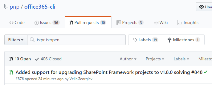 Velin Georgiev (@velingeorgiev) on Twitter photo SharePoint Framework 1.8 is HERE! developer.microsoft.com/en-us/sharepoi… 
Look what is baking in the #Office365CLI @office365cli <a href="/officedevpnp/">OfficeDevPnP</a> #OfficeDev SharePoint Framework 1.8 is HERE! developer.microsoft.com/en-us/sharepoi… 
Look what is baking in the #Office365CLI @office365cli <a href="/officedevpnp/">OfficeDevPnP</a> #OfficeDev