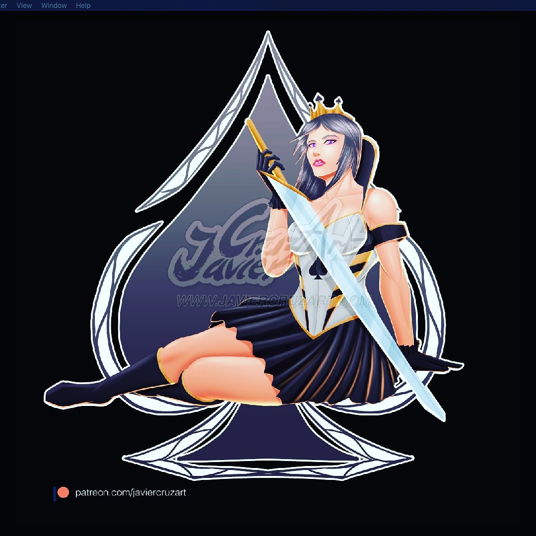 JavierCruzArt's tweet photo. Last design done. Hopefully next week l will be able to show what they are for.
#queenofspades #queen #pinup #anime #manga #comics #digitalartist #digitalart #clipatudio #prcomicon #prcomiccon2019 #javiercruzart https://t.co/8tZqj0QI6F